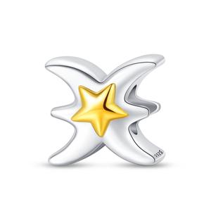 Pendentifs Breloques des Douze Signes du <span class=keywords><strong>Zodiaque</strong></span> Plaqué Argent/Or/Or Rose Certifiés GDTC Forme Cœur pour Bijoux DIY Unisexe/Femmes/Hommes/Enfants - Product Image 3