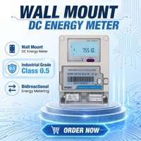 Medidor de Energía DC Inteligente con Pantalla LCD, Montaje en Pared, Clase Industrial 0.5, 500A 1000V, RS485 Modbus RTU, Venta al Por Mayor de Fábrica OEM