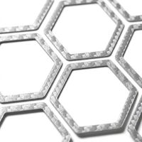 Autocollants hexagonaux en PVC pour carrosserie de voiture, motif nid d'abeille, auto-adhésifs, à usage unique, imperméables, découpés, pour garniture géométrique, style automobile