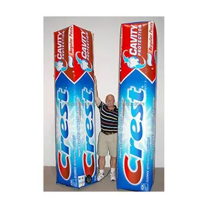 2024 Hot sale inflatable toothpaste tube, customized toothpaste box for advertising