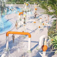 Toboggans aquatiques en fibre de verre, parcs aquatiques commerciaux en fibre de verre, conception de parcs aquatiques pour hôtels et complexes hôteliers
