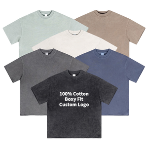 T-shirt Vintage Personalizzata per Uomo, Oversize, 100% Cotone Lavorato a Maglia, Stampa Digitale, Nero Lavato - Product Image 2