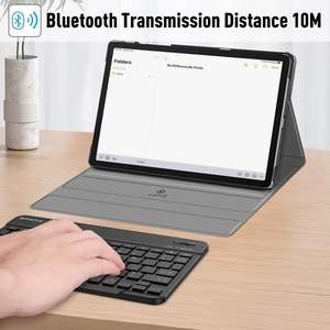 Detachable Wireless Bluetooth <b>Keyboard</b> Slim Lightweight Stand Cover <b>Keyboard</b> Case for Samsung Galaxy Tab A9 Plus/A9 - Product Image 3