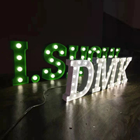 Chiffres et lettres lumineuses LED personnalisés pour enseignes publicitaires et décoratives, étanches IP65, avec télécommande