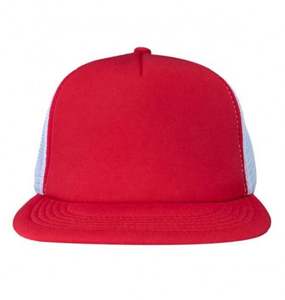 <b>Vintage</b> Distressed 6-Panel <b>Trucker</b> <b>Cap</b> High Profile Curved Brim Mesh Sports Hat for Outdoor & Travel Fashionable Sporty Style - Product Image 2