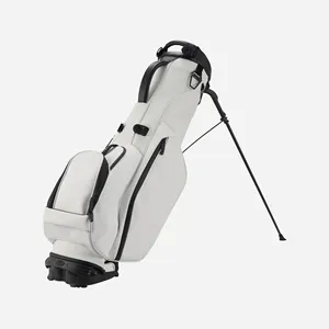 Portable Golf Stand Bag 15 Way Dividers Organized Easy-Storage Stand Bag Durable Leather Fabric Golf Bag With Handles