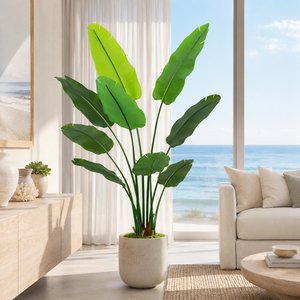 Arbre artificiel Strelitzia Hyper-réaliste, Arbre du <span class=keywords><strong>paradis</strong></span>, Haute qualité, 180 cm, Résistant aux UV, Emballage KD, Luxe, Pour aménagement paysager, Anniversaire - Product Image 1