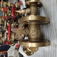 Vanne à boisseau sphérique en bronze à bride classe 150 pour applications marines avec certification ABS classe NK Rina Bureau Veritas CCS Korean Register Of Shipping