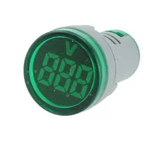 AD101-22VM mini type digital display LED signals indicator light with AC voltage meter voltmeter