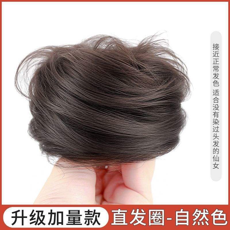 ยางรัดผมตรง ใยสังเคราะห์ สีน้ำตาลเข้ม