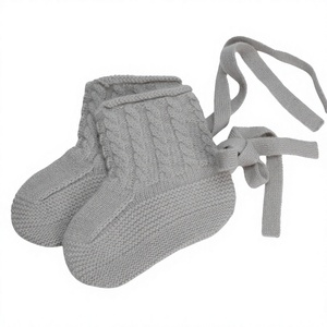 Calcetines de Cachemira 100% para Bebé, Tejidos, Color Gris Sólido, Gruesos, de Algodón, Invernales, Casuales, Transpirables, para Recién Nacidos - Product Image 1