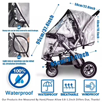 Housse de poussette personnalisée avec logo, pare-soleil, portable, imperméable, anti-poussière, pour extérieur