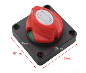 Interruptor Rotatorio Metálico de 2 Posiciones 12V 24V 300A, Desconectador de Batería Principal, Cortador de Corriente para Coche, Yate, Instrumentos 220V, RV-1 Metálico - Product Image 2