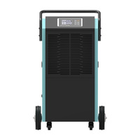 Déshumidificateur portable 90L/D Déshumidificateur d'air Élimination de l'humidité avec main courante et grandes roues pour grande pièce Serre Sous-sol Laveuse