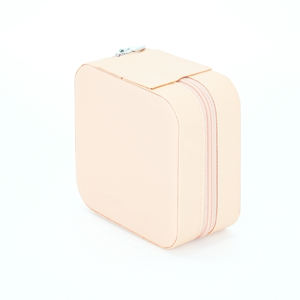 Petite boîte cadeau rose de luxe avec fermeture à glissière Boîtes à bijoux personnalisées pour matériaux recyclés avec <span class=keywords><strong>insert</strong></span> - Product Image 3