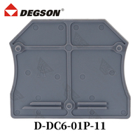 1 pièce DEGSON DC10-01P-11-00ZH Borniers de raccordement traversants à vis pour rail DIN UK10N 1000V 57A 0.5-10mm² 20-6 AWG