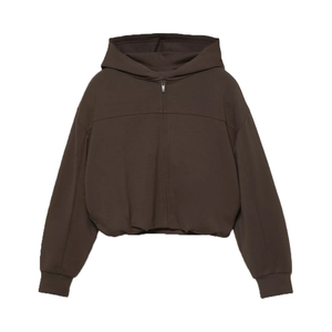 Pull à capuche d'hiver pour femme, personnalisable avec logo frontal, 100% coton molletonné 300g, poches, séchage rapide, respirant, sport, vente en gros, OEM - Product Image 1