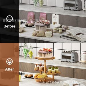 Torre de Cupcakes de Madera con Forma de Flor, 4 Niveles, Soporte Multiusos para Postres de Cumpleaños - Product Image 3