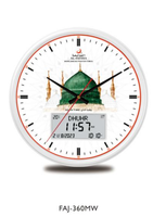 Horloge murale de prière islamique Azan à affichage numérique LCD, simple face, à quartz, pour mosquée