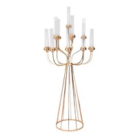Candélabre moderne en fil métallique, porte-bougie, hauteur 120cm/148cm, durable, décoration de centre de table de mariage, modèle ZM-018