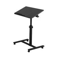 Table d'appoint portable réglable pour ordinateur portable, bureau d'étude, bureau amovible et relevable, moderne, simple, noir, directement de l'usine