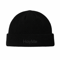 Bonnet en tricot chaud en mélange de laine avec logo personnalisé, couleur unie, pour le ski et les tenues d'hiver (vente en gros)