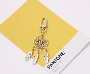 Customized Natural Crystal Dreamcatcher Crystal Pearl DIY Tassel Keychain - Product Image 6