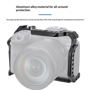 Carcasa para Cámara sin Espejo EOS R5 R6 R7 R8 R10 R50 para <span class=keywords><strong>Canon</strong></span> EOS-R EOSR con Soporte para Accesorios, Montaje de <span class=keywords><strong>1</strong></span>/4" y Localización Arri de 3/8" - Product Image 1