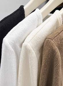 Gebreide geborstelde lange casual cardigan voor dames, herfst, V-hals, 2025 nieuw, camisole, buitenkleding, petite shawl jurk, kleine jas, high-end - Product Image 5