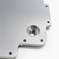 Composants d'équipement d'automatisation : Cadre de montage de plaque de base de robot en aluminium argenté usiné CNC de précision, personnalisé OEM