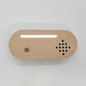 USB 충전 LED 발광 목재 블루투스 뮤직박스 맞춤형 색상 사이즈 모던 미니멀리스트 DIY 무드등 베이스 월 사인 - Product Image 3