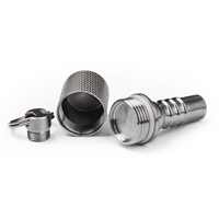 TGZUO Boîte à pilules industrielle en titane de qualité supérieure, étanche, usinée CNC, double compartiment, petite boîte à médicaments EDC pour voyage, OEM/ODM