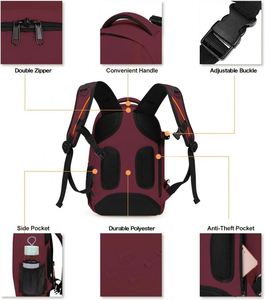 Free sample <b>Backpack</b> with 15in Laptop Compartment Rain Cover for Men Women Photographer DSLR SLR <b>Cameras</b> Lens - Product Image 4