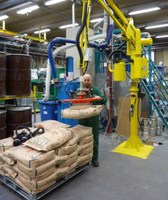 Manipulateur de manutention de rouleaux de papier et de rouleaux de tissu, bras robotique télescopique