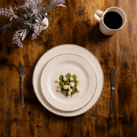 Assiette Ronde en Mélamine Blanche à Motif Végétal, 7/8/9 Pouces, Écologique et Durable, Idéale pour la Maison, les Restaurants, le Petit-Déjeuner et les Salades – Vente en Gros à Prix Abordable