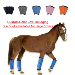 Protège-jambes réglables pour chevaux avec fonction <span class=keywords><strong>anti</strong></span>-roulement et <span class=keywords><strong>anti</strong></span>-plis pour écuries et stables – Répulsif <span class=keywords><strong>anti</strong></span>-moustiques en gros - Product Image 1