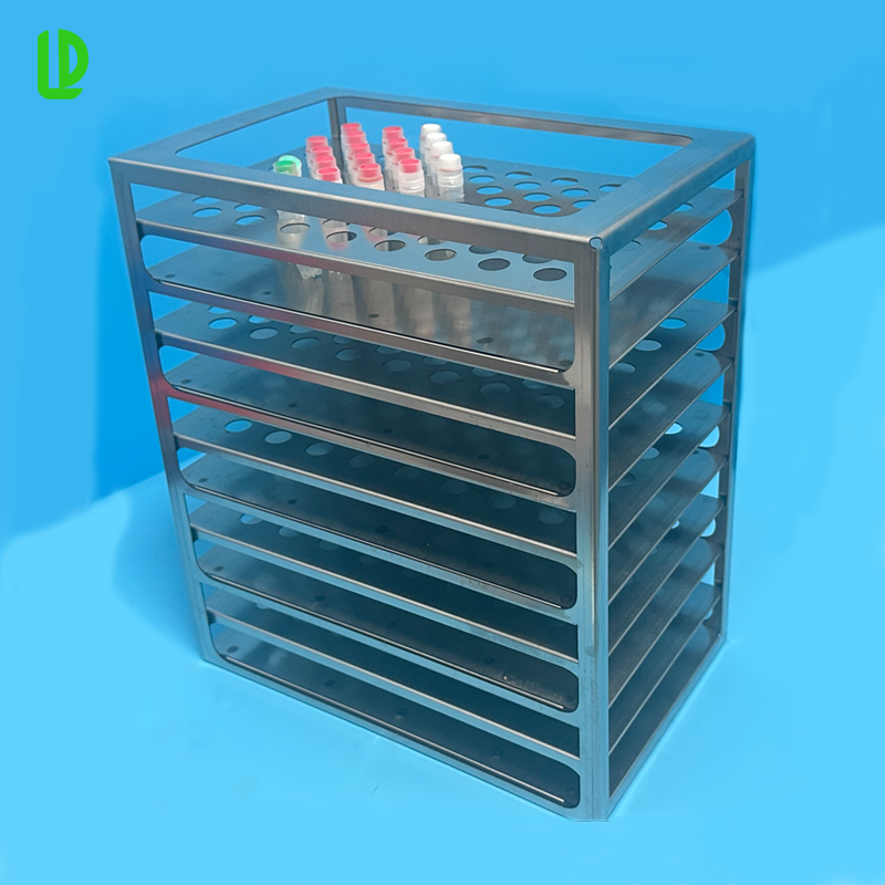 3-Tier 76 Holes Per Layer Stainless Steel Rack, for 5ml Cryovials ...