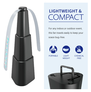 Di động ngoài trời nhà bếp Fly Repellent Fan theo mùa bảo vệ thực phẩm & Bug tàu khu trục Pest Repellent bảng fan đối với côn trùng kiểm soát - Product Image 3