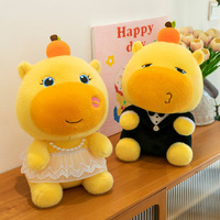 Paires de peluches Capybara LuLu pour mariage, figurines de mariée, jouets en peluche de mariage en gros, 14 ans et plus