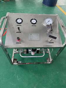 Tragbare pneumatische Drucker höhungs pumpe aus rostfreiem Stahl Hochdruck regelung Flüssigkeits verstärker pumpe Hydraulische Test geräte 220V Spannung - Product Image 4