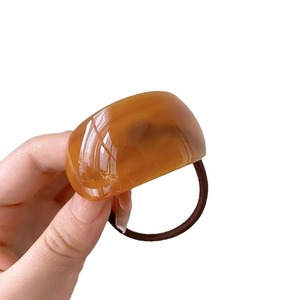 Lazos para el cabello de acetato en forma de arco con una tarifa de alta gama Cuerda para el cabello Coleta Bandas para el cabello Elástico Accesorios para la cabeza simples y de moda - Product Image 6
