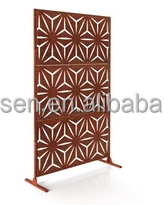 Panneau de corten de décoration intérieure et extérieure d'écran de jardin en métal découpé au laser - Product Image 1