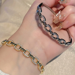 Gold And Silver <b>Copper</b> <b>Bracelet</b> Micro Insert Party Jewelry B288 - Product Image 4