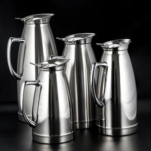 Cafetière tout acier grande capacité, thermos domestique, carafe isotherme sous vide, pot en acier inoxydable 304, gobelets isothermes sous vide en acier - Product Image 6