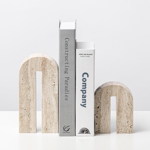 Idées de décoration pour la maison minimaliste en gros Articles de <span class=keywords><strong>salon</strong></span> Décorations nordiques en travertin en marbre pour la maison - Product Image 2