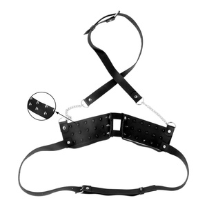 เข็มขัดรัดหน้าอกหนัง QKKQ Sharp Array Scorch พร้อมสายรัดหนังแบบ BDSM  คอร์เซ็ทแบบมีหนาม  ที่หนีบหัวนม อุปกรณ์รัดตัว  เข็มขัดรัดหน้าอก ของเล่นทางเพศ - Product Image 3