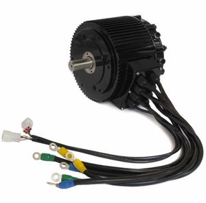 มอเตอร์แม่เหล็กกำลังสูง ระบายความร้อนด้วยน้ำ 72V 10KW 4500 รอบต่อนาที สำหรับเรือ ประสิทธิภาพ IE3 48V-4500 แบบยึดหน้าแปลน 48V-4500 มอเตอร์แม่เหล็กซิงโครนัส - Product Image 4