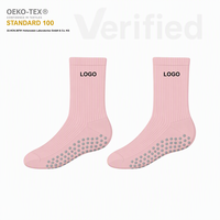 Chaussettes de yoga en coton tricoté de haute qualité avec logo personnalisé pour femmes, antidérapantes avec grip en silicone, idéales pour le sport et le Pilates