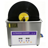 Machine de nettoyage ultrasonique pour disques vinyles LP, en acier inoxydable, avec chauffage, dégazage et double onde