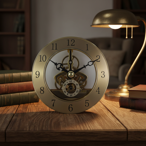 Inserto per <span class=keywords><strong>Orologio</strong></span> Quadrato Scheletrato Trasparente in Acciaio Inossidabile con Design Cavo, Movimento Silenzioso a Scatto Continuo, in Silicone, Alluminio/Ottone - Product Image 1